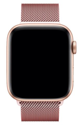 Apple Watch Uyumlu Metal Hasır Kordon Rose