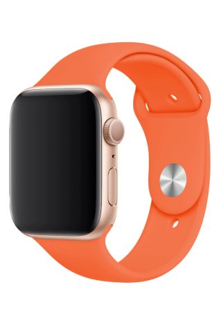 Apple Watch Uyumlu Silikon Kordon Turuncu
