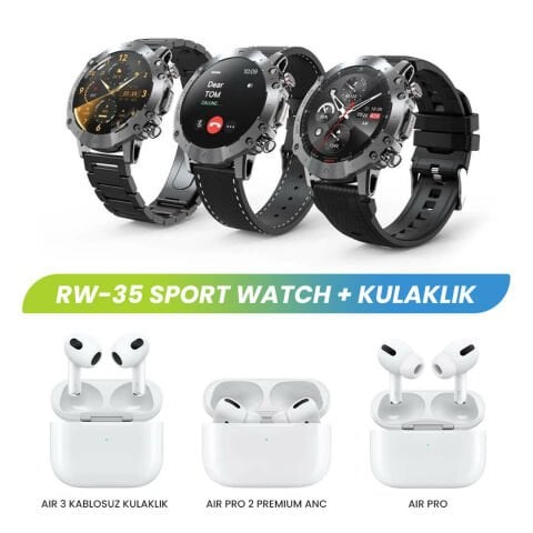 RW-35 Sport Watch + Kulaklık