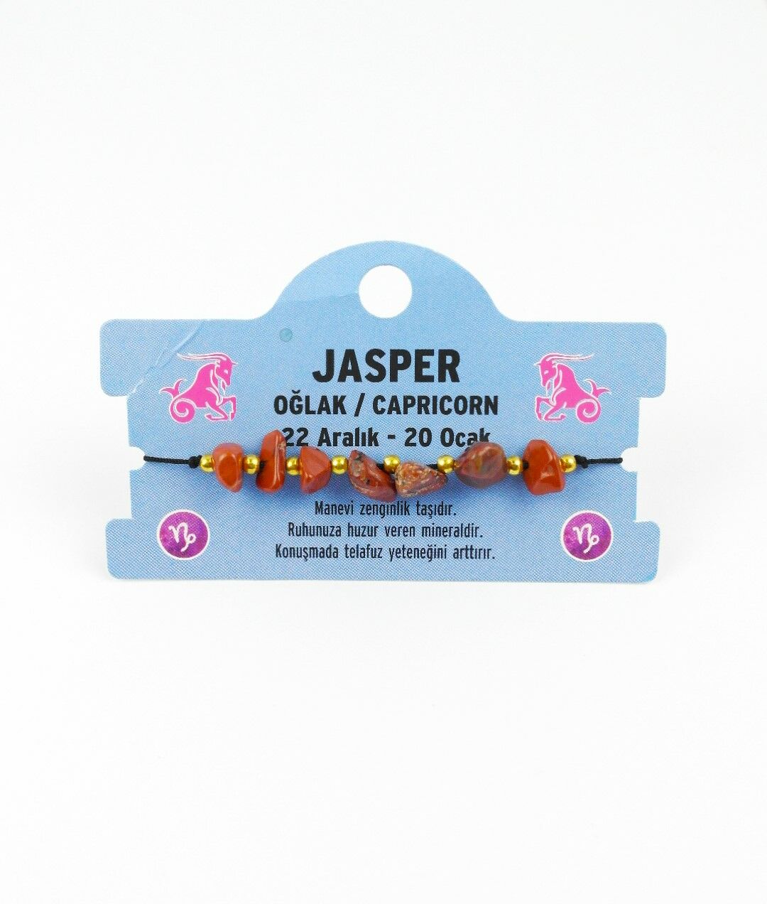 Oğlak Burcu Jasper Doğal Taş Bileklik DB27