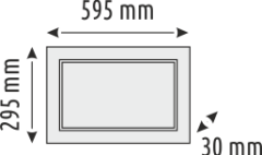 30 x 60 Backlight Clip-in Panel Led Armatür