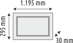 30 x 120 Backlight Clip-in Panel Led Armatür