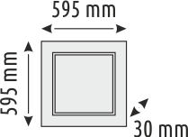 60 x 60 Backlight Panel Led Armatür