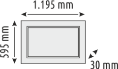 60 x 120 Backlight Clip-in Panel Led Armatür