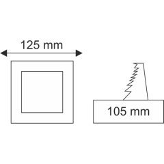 6w Sıva Altı Kare Panel