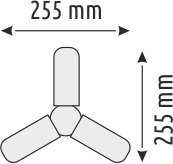 36W 3 KOLLU PERVANE LED AMPUL