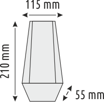 2X3W LED DUVAR AYDINLATMA