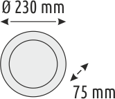 20W YUVARLAK LED GLOP AYDINLATMA