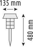 15W SOLAR BAHÇE AYDINLATMA