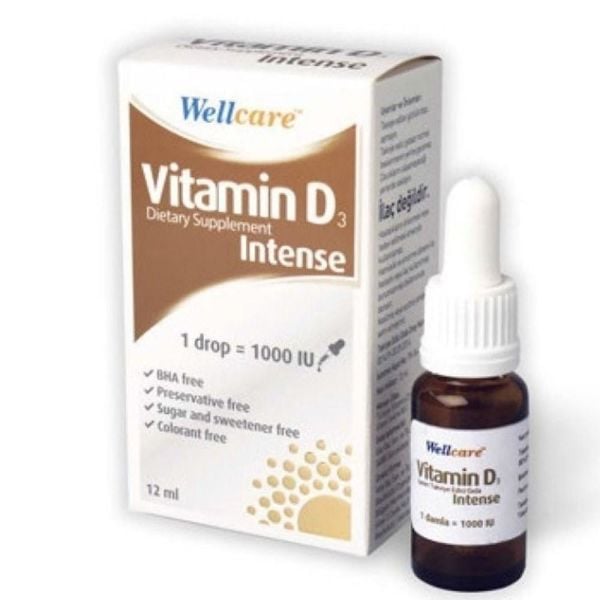 Wellcare Vitamin D3 1000IU Intense Damla 12 ml