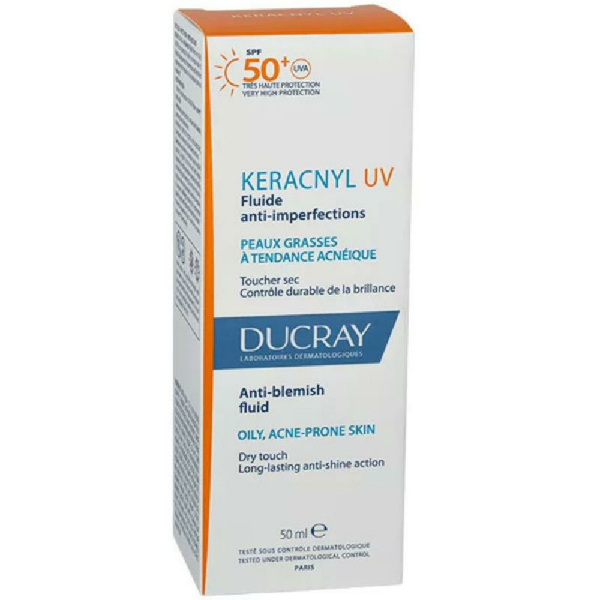 Ducray Keracnyl Uv Leke Karşıtı Güneş Koruyucu Spf50+ 50 ml