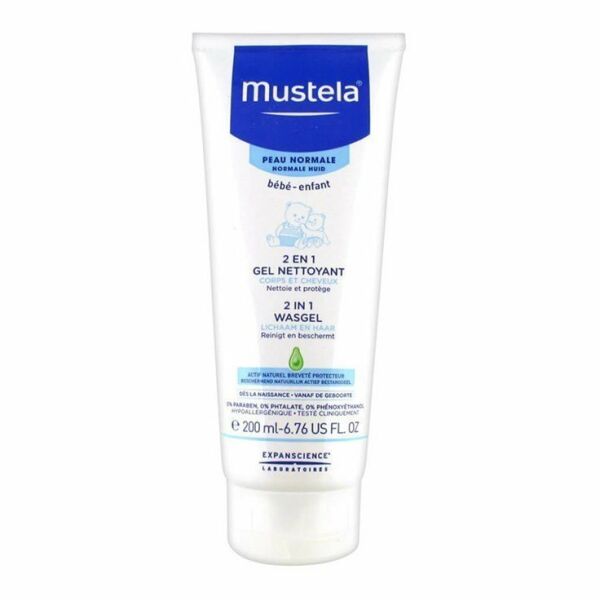 Mustela 2in1 Hair and Body Cleansing Gel 200ml - Saç ve Vücut Şampuanı