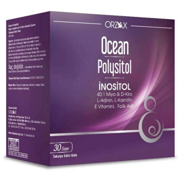 Orzax Ocean Polysitol İnositol İçeren Takviye Edici Gıda 30 Saşe