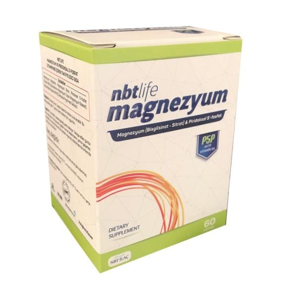 NBT Life Magnezyum P5P Vitamin B6 İçeren 60 Kapsül