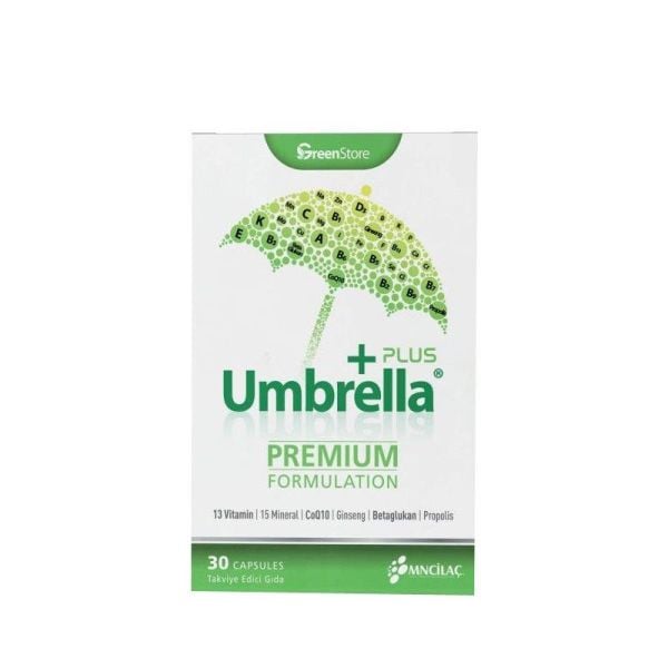 Green Store Umbrella Plus Multivitamin ve Mineral 30 Kapsül