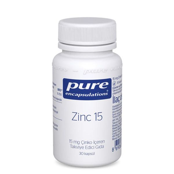 Pure Encapsulations Zinc 15 mg Çinko 30 Kapsül