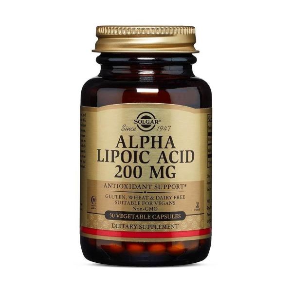 Solgar Alpha Lipoic Acid 200mg 50 Kapsül