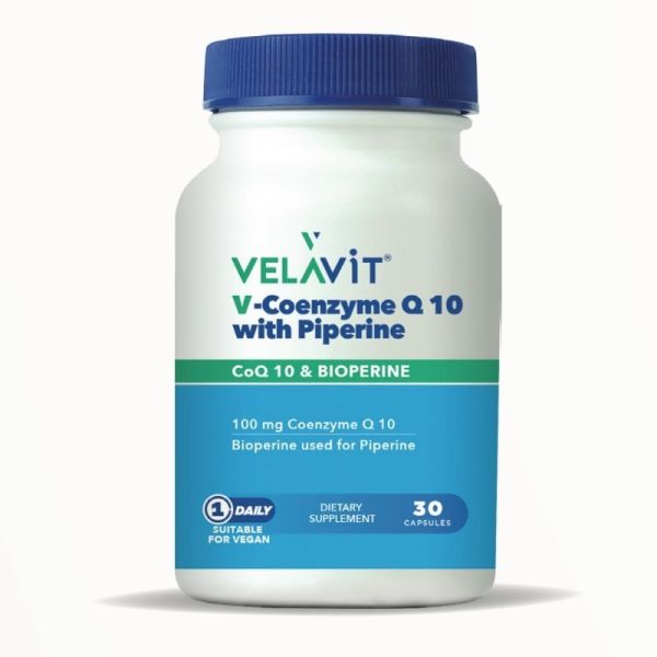 Velavit Coenzym Q10 with Piperine 30 Kapsül