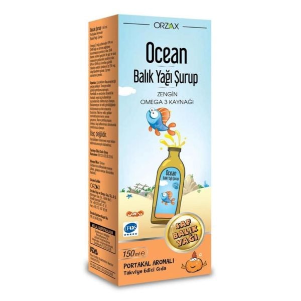 Orzax Ocean Omega3 Şurup 150 ml - Portakal