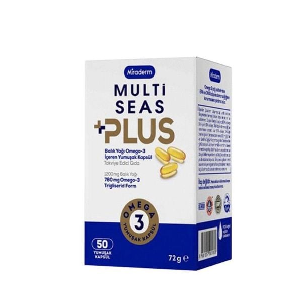 Miraderm Multi Seas Plus Omega 3 1200 Mg 50 Kapsül