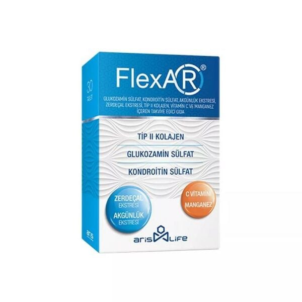 FlexAR Tip 2 Kolajen C Vitamini  Manganez Takviye Edici Gıda 30 Tablet