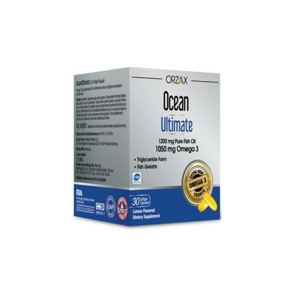 Orzax Ocean Ultimate 1050 mg Omega 3 Balık Yağı 30 Kapsül
