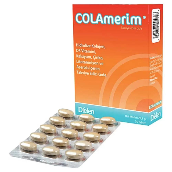 Peptiline Colamerim Takviye Edici Gıda 30 Tablet