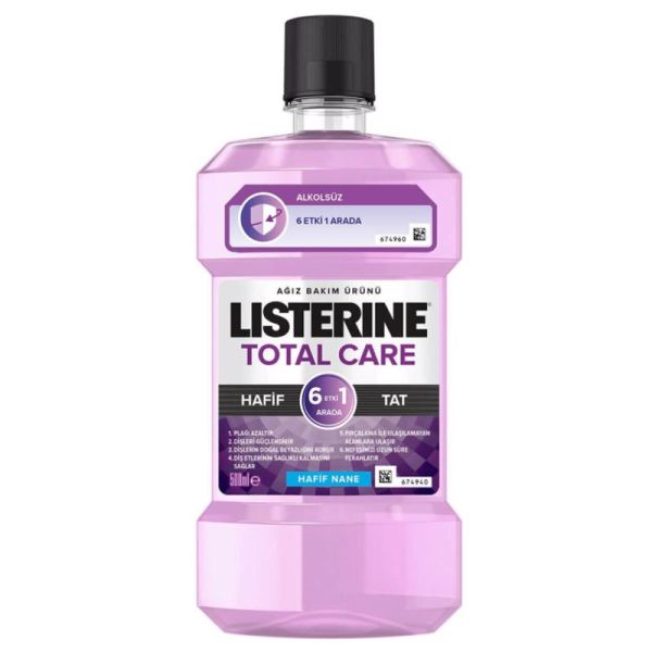 Listerine Total Care Zero Hafif Nane Ağız Bakım Ürünü 500 ml