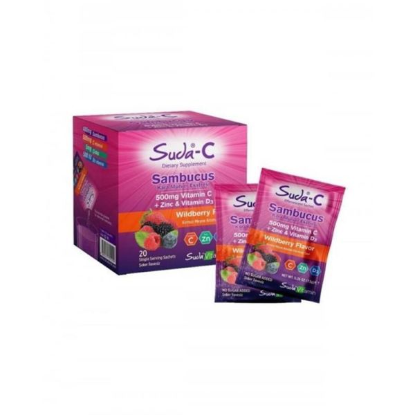 Suda Vitamin Suda-C Sambucus ( Kara Mürver ) Ekstresi 20 Şase