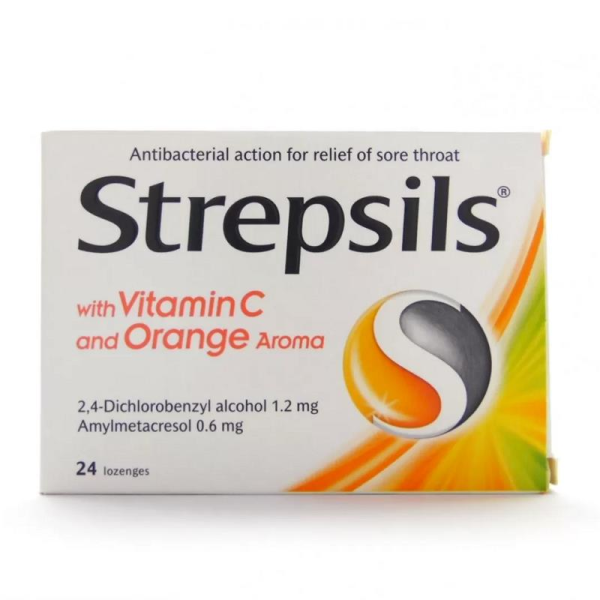 Strepsils C Vitaminli Portakal Aromalı Pastil