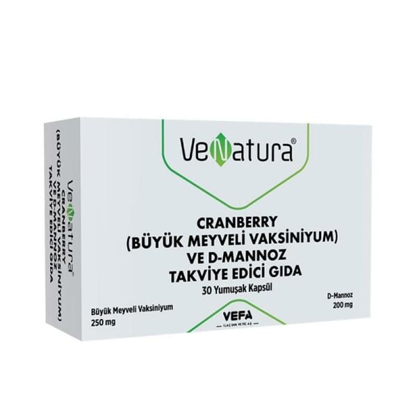 Venatura Cranberry ve D-Mannoz 30 Kapsül