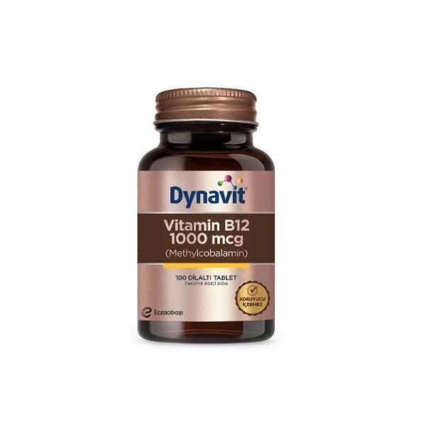 Dynavit Vitamin B12 1000mcg 100 Dil Altı Tableti