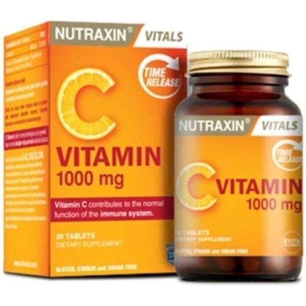Nutraxin Vitamin C 1000 mg Takviye Edici Gıda 30 Tablet