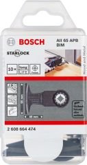 Bosch - Starlock - AII 65 APB - BIM Ahşap ve Metal İçin Daldırmalı Testere Bıçağı 10'lu