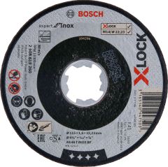 Bosch - X-LOCK - 115*1,6 mm Expert Serisi Düz Inox (Paslanmaz Çelik) Kesme Diski (Taş)