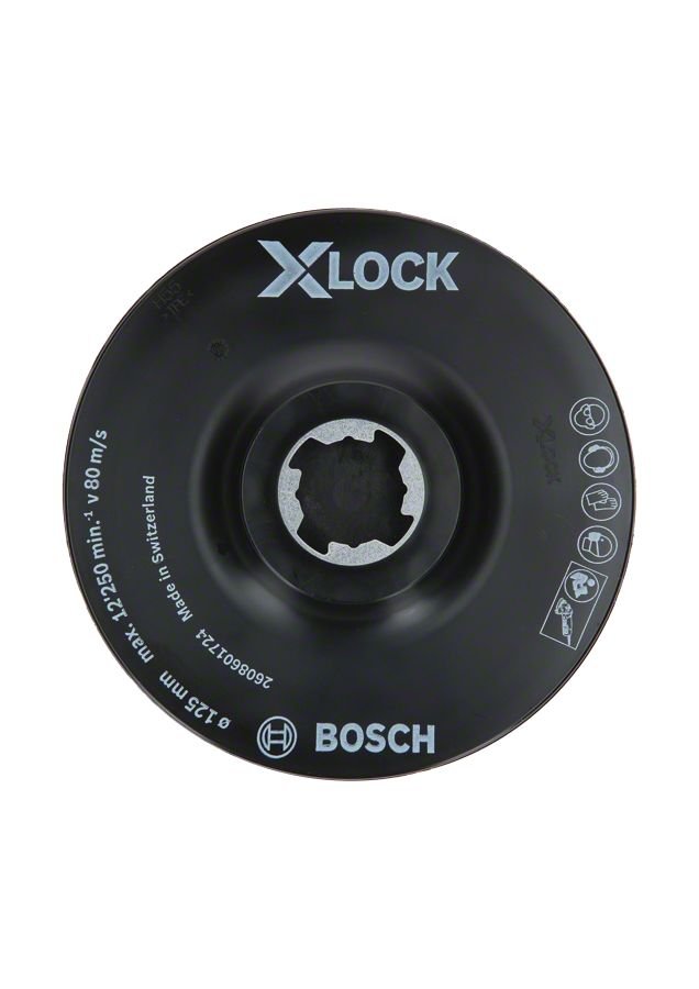 Bosch - X-LOCK - SCM Merkez Delikli Taban 125 mm