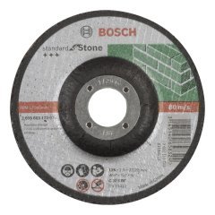 Bosch - 115*2,5 mm Standard Seri Bombeli Taş Kesme Diski (Taş)