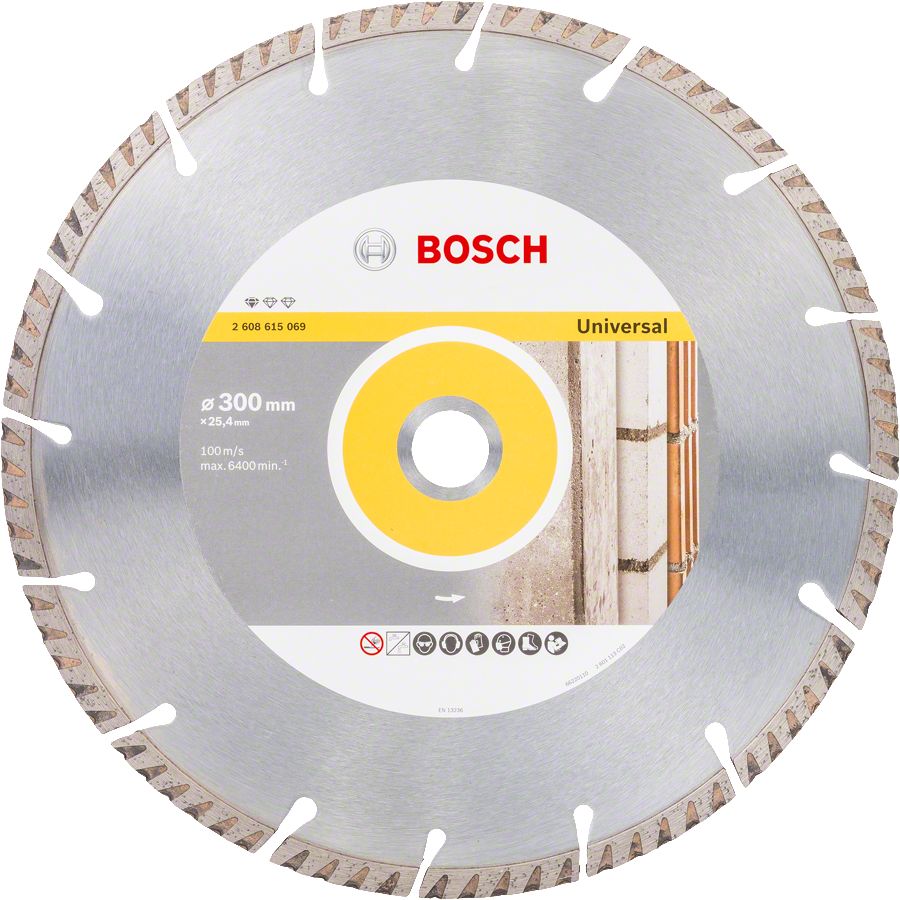 Bosch - Standard Seri Genel Yapı Malzemeleri ve Metal İçin Elmas Kesme Diski 300*25,4 mm