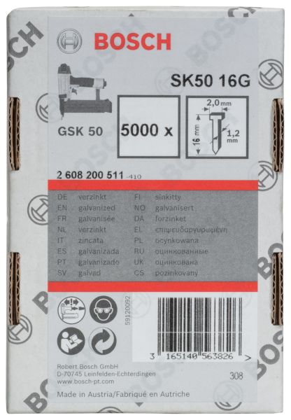 Bosch - GSK 50 Çivisi  16 mm 5000li