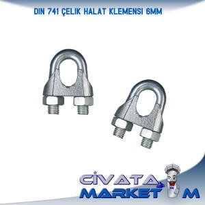 HALAT KLEMENSİ GALVANİZLİ 6MM