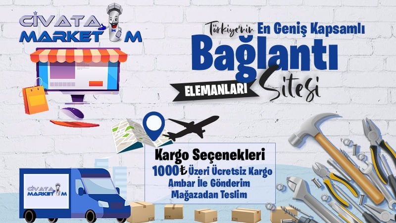 Türkiye'nin En Kapsamlı Bağlantı Elemanları Alışveriş Sitesi