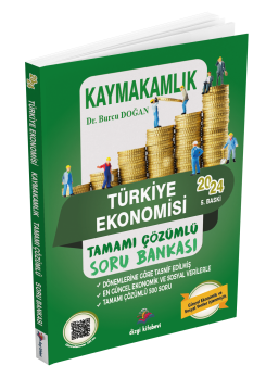 Dizgi Kitap Türkiye Ekonomisi Çözümlü Soru Bankası Burcu Doğan 2024