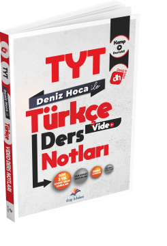 Dizgi Kitap Deniz Hoca TYT Türkçe Video Ders Kitabı 2024 - TYT Kamp Kitabı