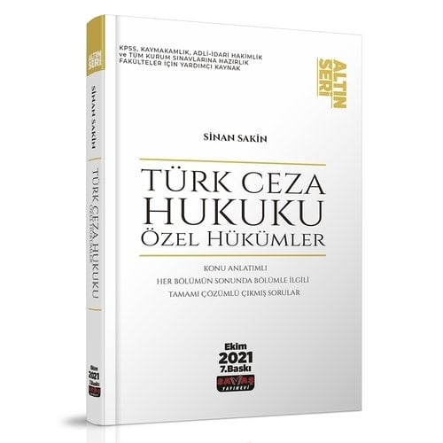 Türk Ceza Hukuku Özel Hükümler 7.baskı 2021