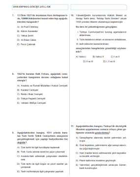 Dizgi Kitap Koca Kafa 2024 E- KPSS Lisans Çıkmış Sınav Soru ve Çözümleri (2014-16-18-20-22 Orijinal Sorular)