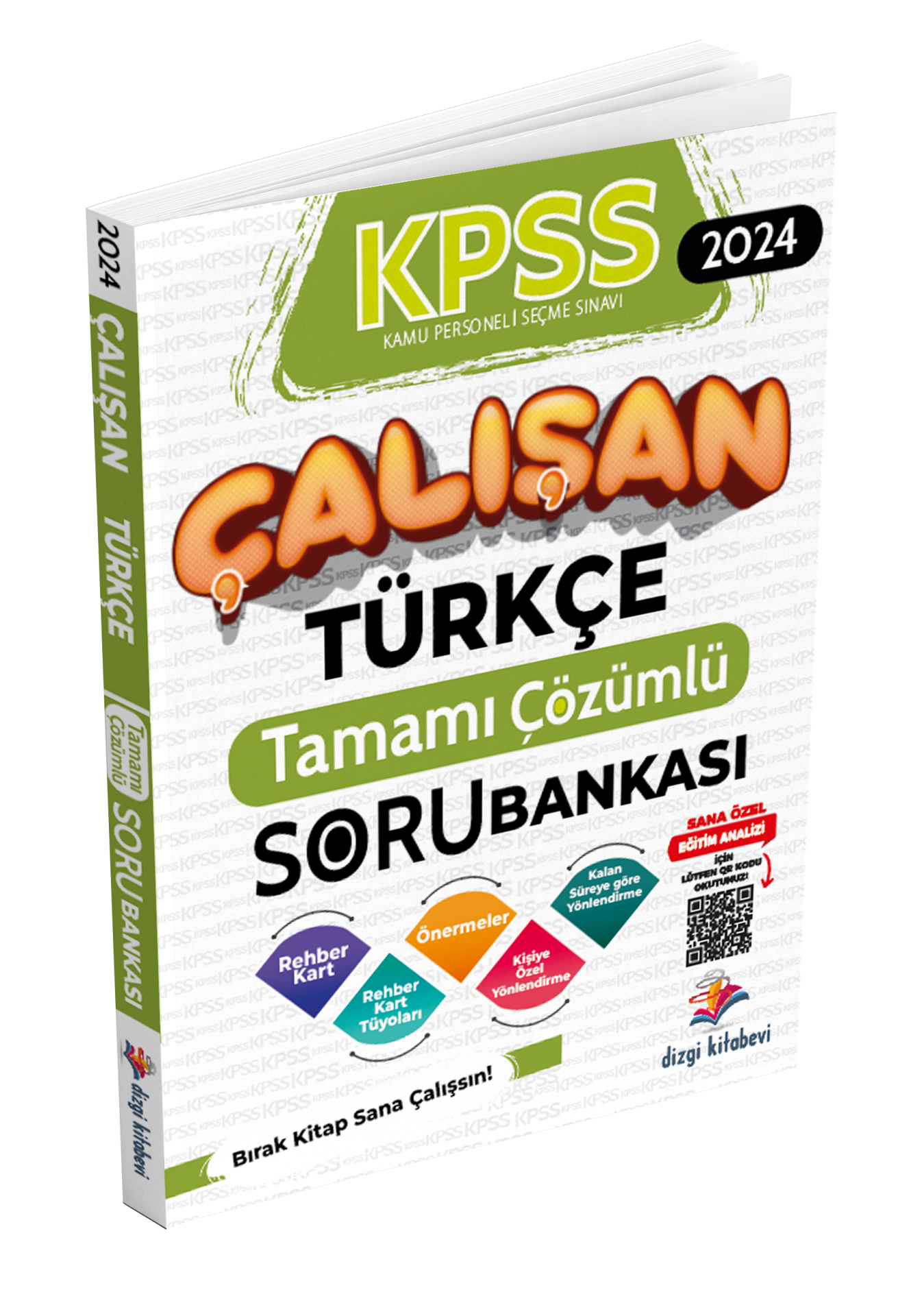 Dizgi Kitap Kpss Çalışan Türkçe Tamamı Çözümlü Soru Bankası 2024