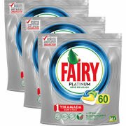 Fairy Platinum 60 x 3 Yıkama Bulaşık Makinesi Deterjanı Kapsülü Limon Kokulu