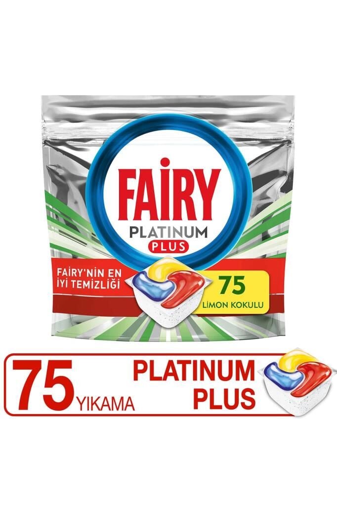 Fairy Platinum Plus Bulaşık Makinesi Deterjanı Kapsülü 75 Yıkama Limon Kokulu