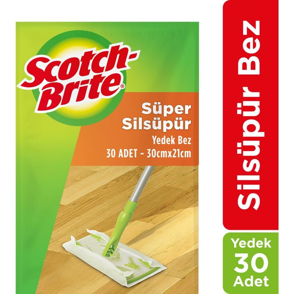 Scotch Brite Silsüpür Paspas Q600 Yedek Bez (30 Adet)