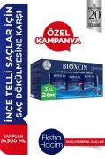 Bioxcin Quantum Kuru/Normal Saçlar için Saç Dökülmesini Önleyici Şampuan 3 x 300 ML